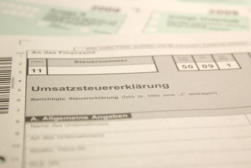 Obraz premium Finanzamt / Dokumente