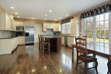 Kitchen with eating area
