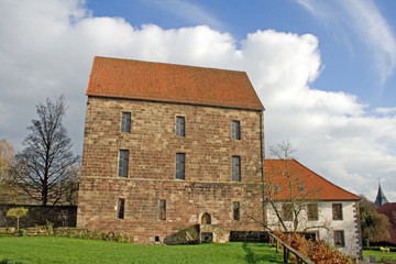 Fototapeta na wymiar Muthaus der Burg Hardegsen (Solling / Niedersachsen)