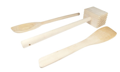 kitchen tools isolated on white background