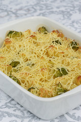 Gratin pâtes et brocolis