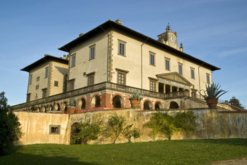 Fototapeta na wymiar Toskania: Villa Medici w Poggio Caiano 6