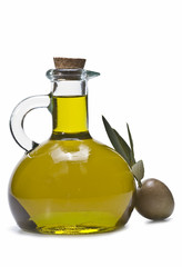 Aceitera y aceituna.