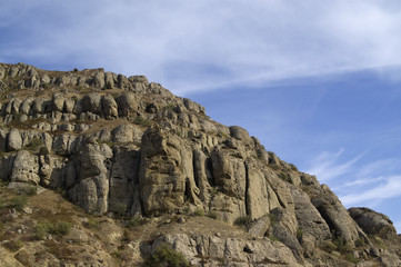 Fototapeta na wymiar Weathered rocks