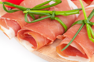 Involtini di prosciutto crudo ed erba cipollina