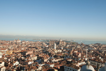 Fototapeta na wymiar Ariel view of Venice