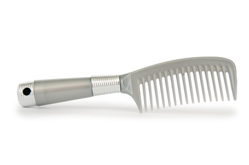 Grey comb isolated on the white background