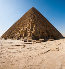 Fototapeta na wymiar Piramida Cheopsa podstawy fundamentu