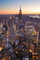 Fotobehang New York City Manhattan empire state building © rabbit75_fot