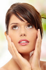 Fototapeta premium Beautiful woman's face