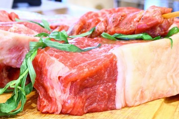 Detail of meat piece