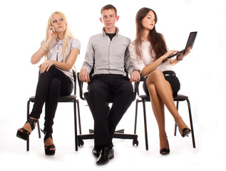 Obraz premium The business team
