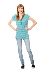 Beautiful teen woman