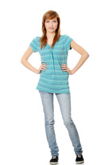 Beautiful teen woman