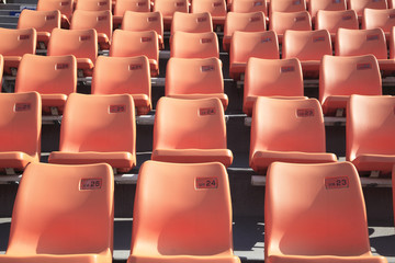 Obraz premium siedzisko stadionowe