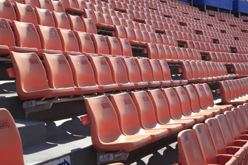 Obraz premium siedzisko stadionowe
