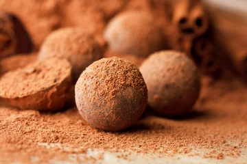 Photo sur Plexiglas Bonbons chocolate truffles