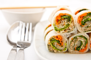 Vegetables roll in Vietnamese style