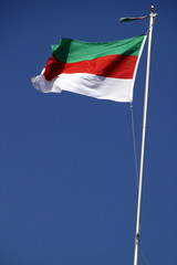 Flagge der Hochseeinsel Helgoland