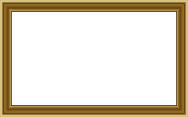 vector gold plated wooden picture frame