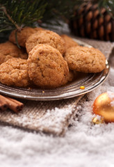 Santa Clause almond cookies