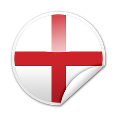 Pegatina bandera Inglaterra con reborde