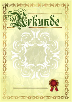 Siegerurkunde 2