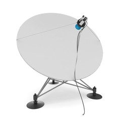 3d satellite dish