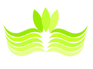 Green wave emblem