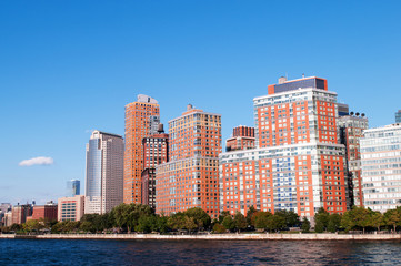 Fototapeta premium New York city - 4 Sep - panorama with skyscrapers