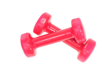 A Pair Of Pink Color Dumbells