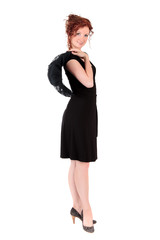 Fototapeta premium Portrait beautiful women black dress