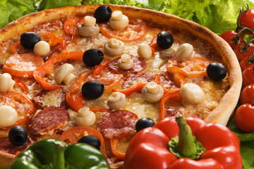 Pizza with vegetables