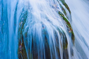 majestic closeup waterfall