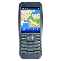 Mobile phone with GPS navigation