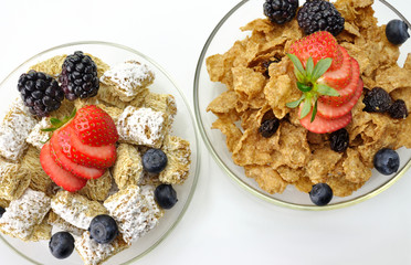 cereal with fruits and berries