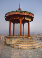 Foto op Canvas chinese pagoda on top of deicai hill © gringos