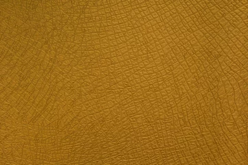 Papier Peint photo Lavable Cuir Texture cuir jaune