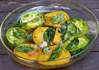 Marinated Heirloom Tomatoes
