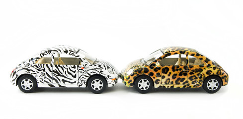 Two toy cars