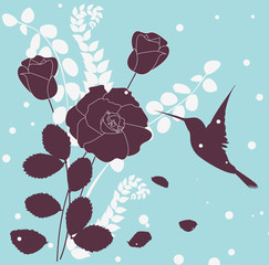 Abstravt floral vector background