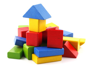 Wooden building blocks