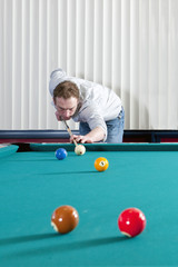 Fototapeta premium Pool player
