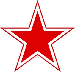 Fototapeta premium Etoile rouge symbole du communisme