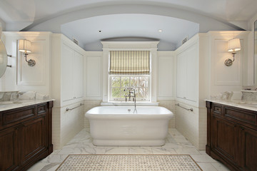 Master bath in luxury home