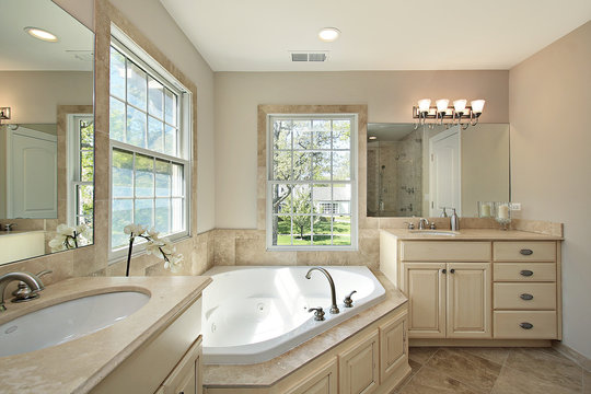 Master Bath With Tub