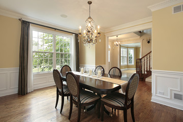 Dining room with foyer view