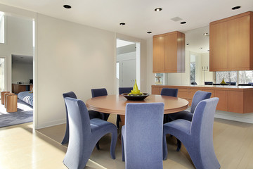 Dining room in luxury home