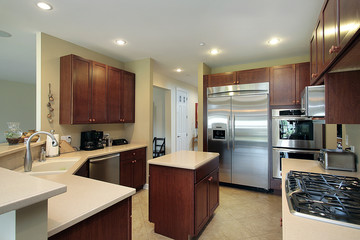 Kitchen in luxury home