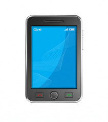 Black mobile smart phone